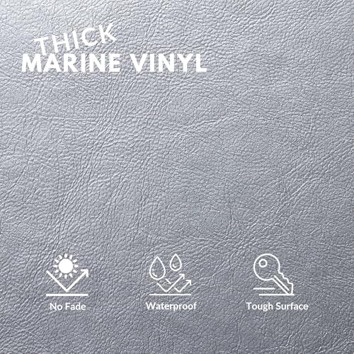 Marine Vinyl Fabric, Upholstery Faux Leather, Outdoor Boat Automotive, DIY and - Image 2