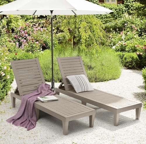Nestl Lounge Chair Outdoor, Tanning Chair, Chaise Lounge Outdoor Set of 2 - Image 7