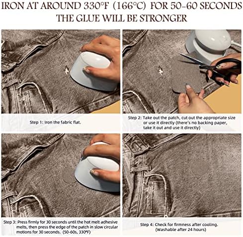 KING MOUNTAIN Iron-on Repair Patch 20 Pcs Pack, Denim Patches - Image 5