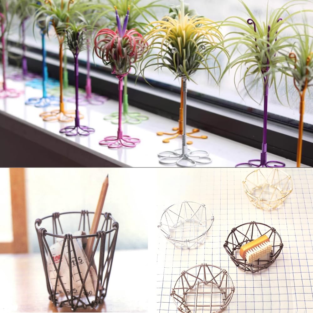 12 Gauge Light Brown Aluminum Craft Wire (105FT) - Anodized for Jewelry Making, Beading Floral, Plant Gardening, Sculpting & Modeling Craft Wire (Light Brown #18, 2mm)