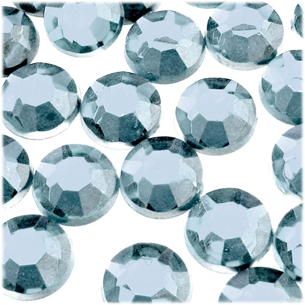 The Crafts Outlet 72pc Rhinestones Round 20mm - Flatback Royal Blue RBL