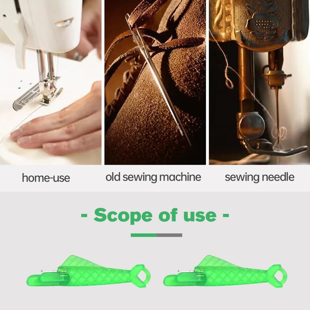 Automatic Sewing Needle Threader, Fish Type Sewing Machine Needle Threader, Simple Hand Sewing Needle Sewing Tool Set for Sewing Supplies (10 pcs)