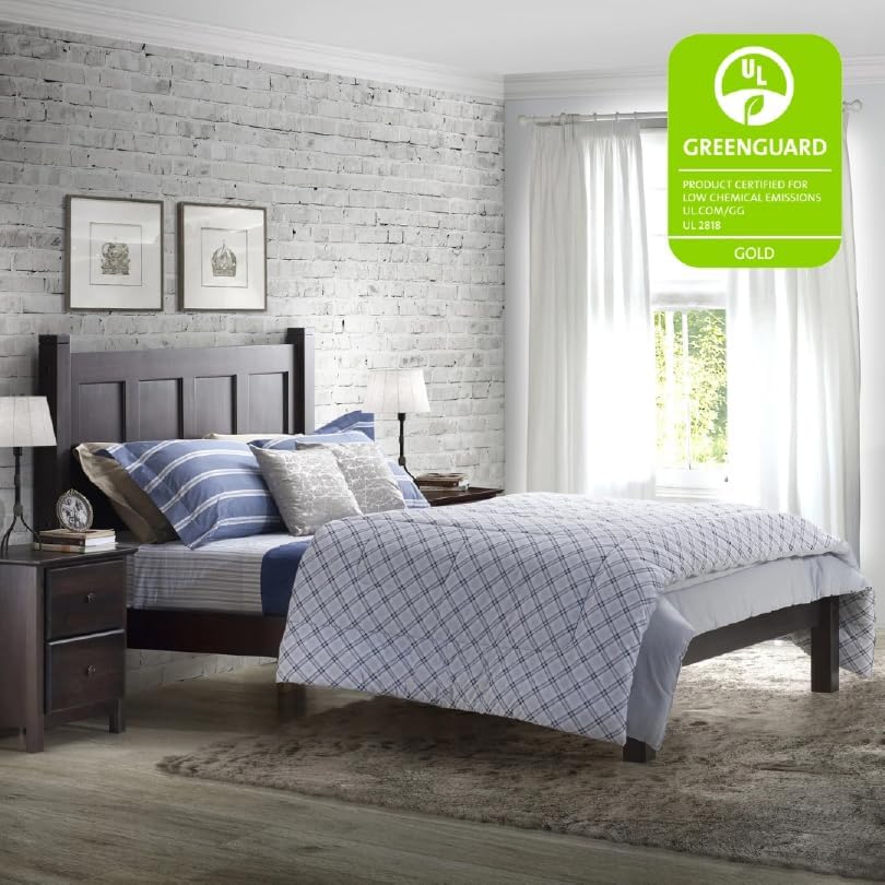 Grain Wood Furniture Shaker Solid Wood Platform Bed, Full Size - Image 3
