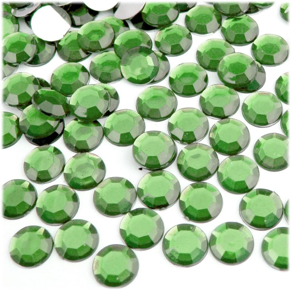 The Crafts Outlet 144pc Rhinestones Round 10mm - Flatback Light Rose Pink PNK