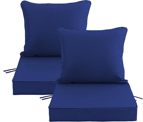 24x24 Inch Outdoor Chair Cushions Set of 2, Patio Furniture Cushions by Unknown