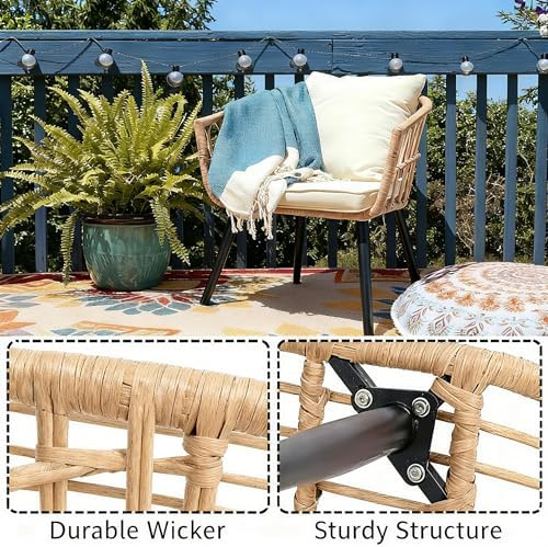 PORWEY 3 Piece Patio Bistro Set - Image 5