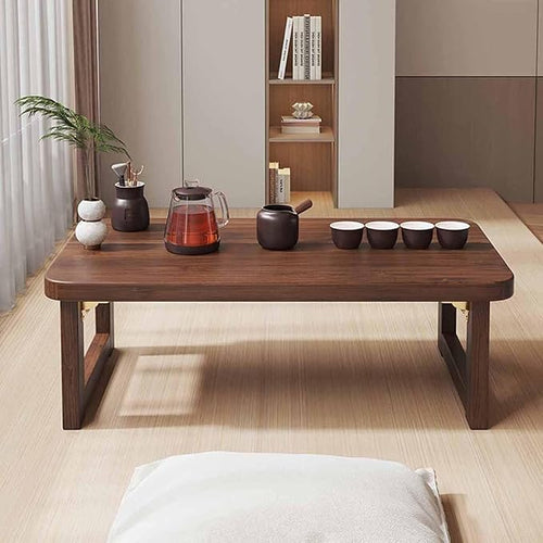 31.5in Japanese Floor Table, Vintage Tea Table Low Table, Rectangular Style - Image 2