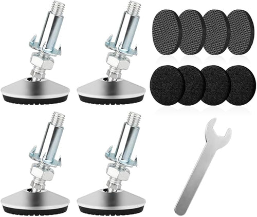 4 Set M10 Swivel Adjustable Leveling Feet, Heavy Duty Height Adjuster Furniture by Tahikem