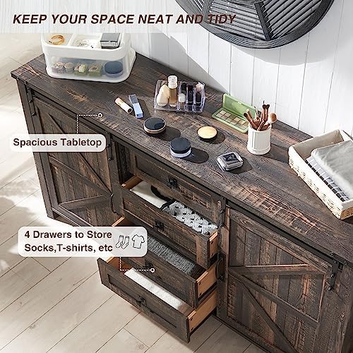 T4TREAM 60-Inch Farmhouse Dresser - Image 4