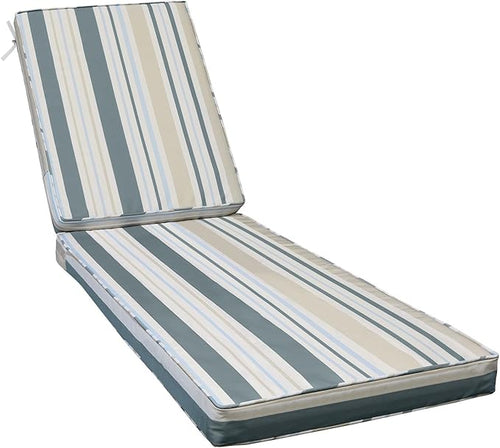 AAAAAcessories Outdoor Chaise Lounge Cushions, Fade-Resistant, Waterproof Patio by AAAAAcessories