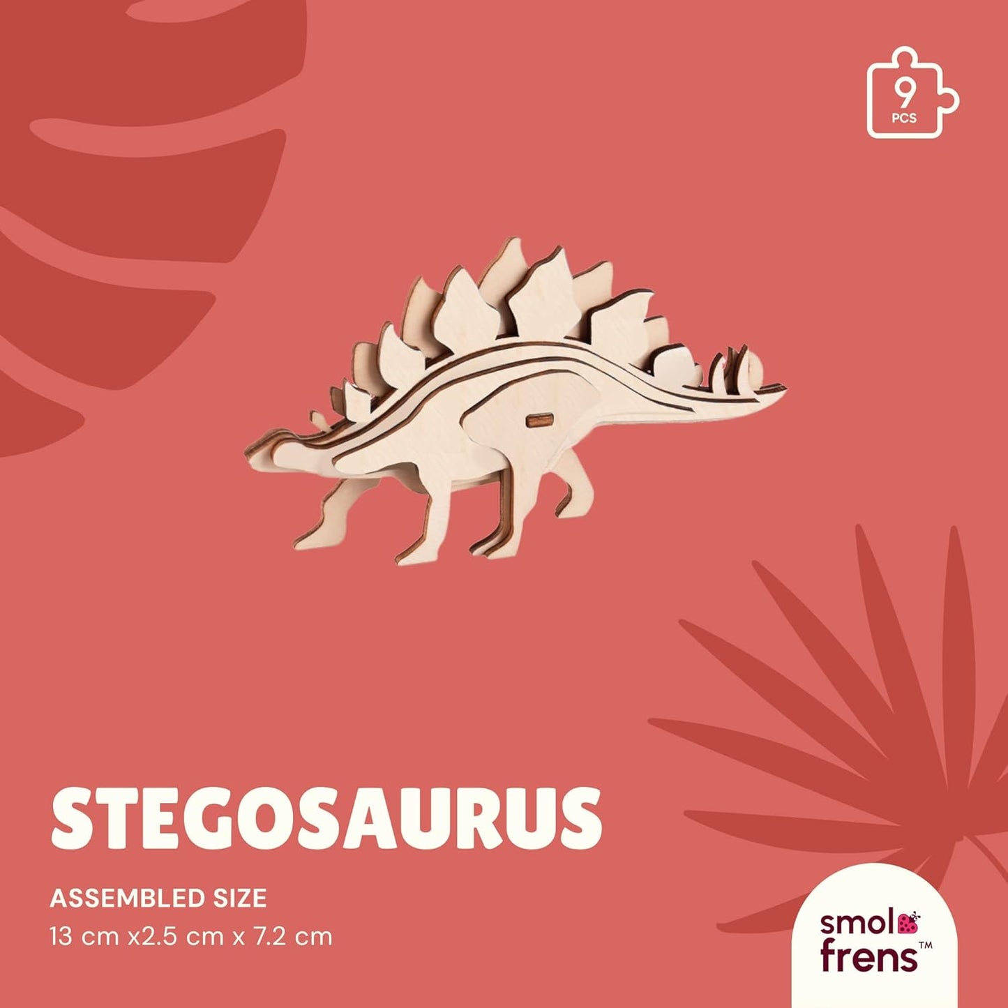 Wooden Dinosaur Puzzles for Ages 8+, 4 Pack 3D Wooden Puzzles, STEM Kits for Kids & Adults, Wood Crafts Model Kits, STEM Toys, DIY Art Projects, Educational Gifts Toys, Party Favors - Jurassic Frens