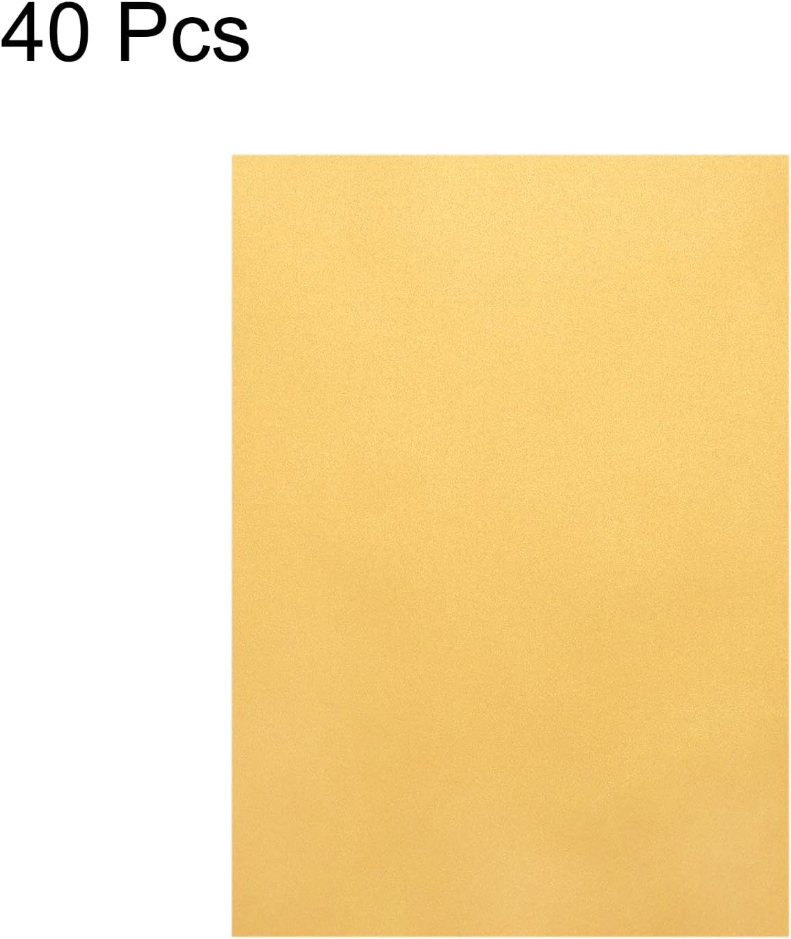 MECCANIXITY Colored Vellum Paper, 40 Sheet Gold Transparency 8.5 x 11 Printable Vellum Paper, Translucent Vellum Sheets for Printing Wedding Invitations Ink Jet Laser Printer