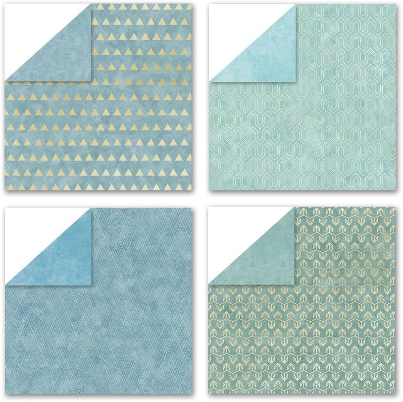 Boho Scrapbook Paper Vintage Flower Pattern Papers Pad 12×12,24 Sheets Double-Sided Bobo Floral Scrapbooking CardStock Paper Pad for Holiday Cardmaking DIY Origami Papers.