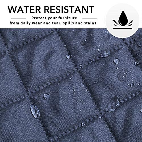 Easy-Going Reversible L-Shape Sectional Couch Cover, Dark Blue - Image 5