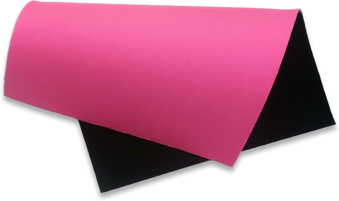 Neoprene Fabric Assortment Sample Patch Sheet Packs for Sewing Material Wetsuit Repair (3 Pack, 2mm Pink)