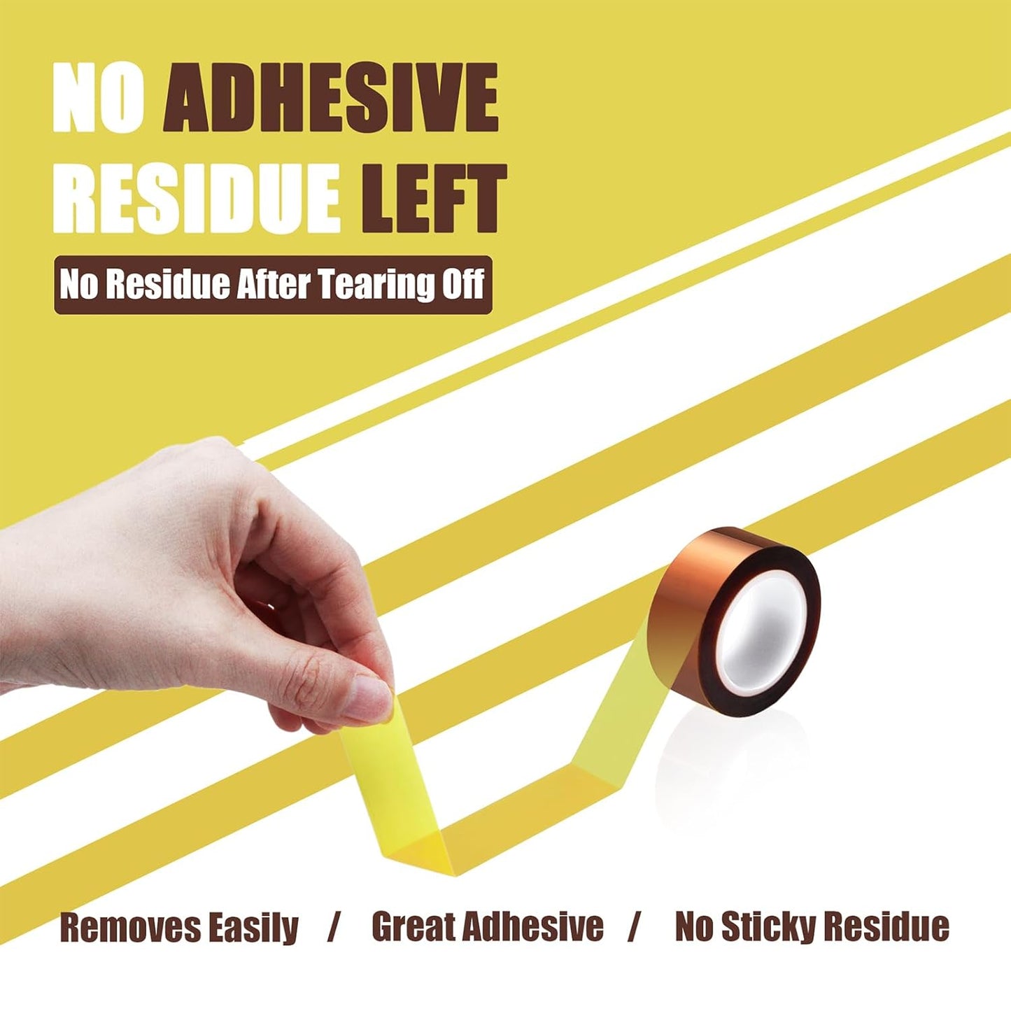 2 Rolls 20mm x16m(52FT) Heat Tape High Temperature Heat Resistant Tape Heat Transfer Tape for Heat Sublimation Press Vinyl,No Residue