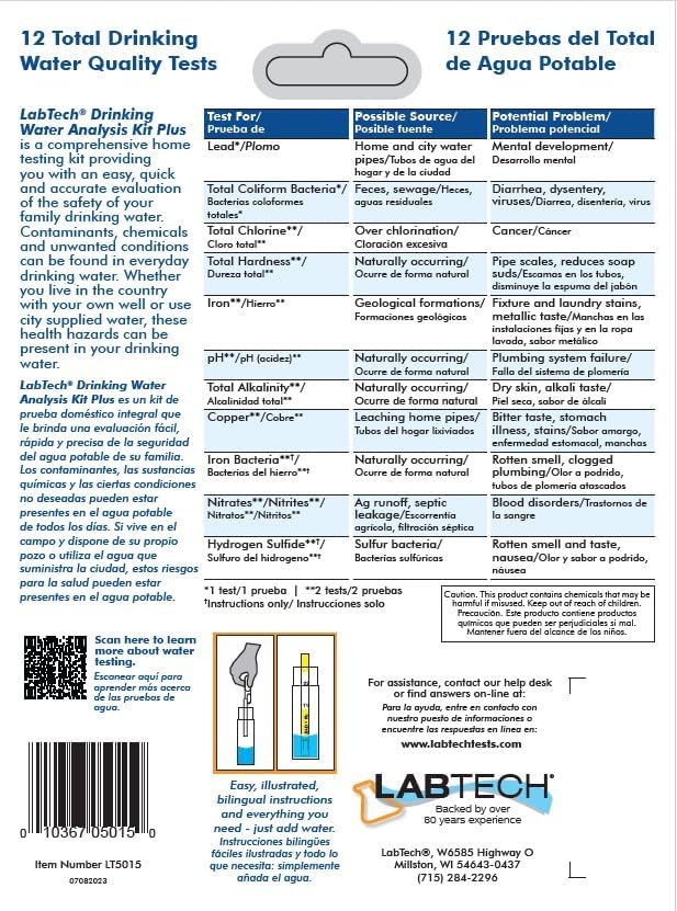 LabTech LT5015 H2O OK Plus Complete Water Analysis Kit - Image 4