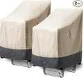 Extra Heavy Duty Stackable Patio Chair Covers Waterproof 2 Pack, Patio by Kikcoin