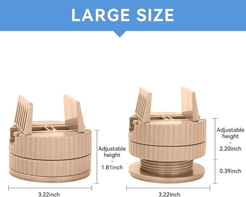 4 Pack Heavy Duty Bed Risers - Image 2