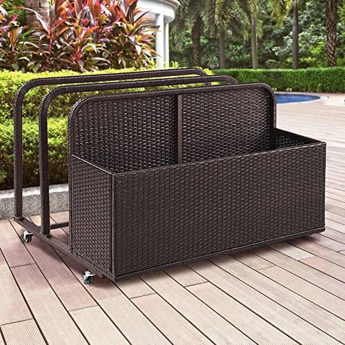 Crosley Furniture Palm Harbor Wicker Outdoor Storage Pool Caddy - Image 5