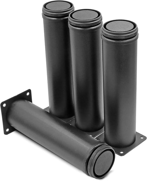 8 Inch Metal Furniture Legs Stainless Steel Adjustable Legs Black Metal Legs by Masendelk