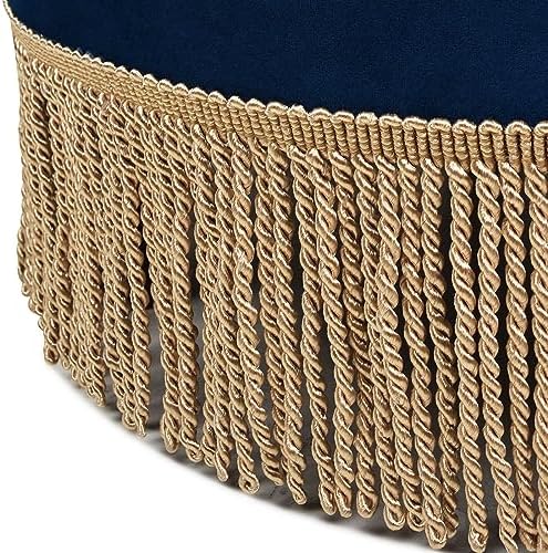 Jennifer Taylor Home Yolanda Upholstered Round Accent Ottoman - Image 4