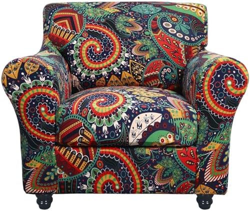 SearchI Stretch Sofa Cover Printed Couch Covers, Floral Pattern 2 Piece by SearchI