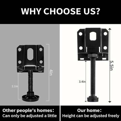 8 Pcak Adjustable Leveling Feet, Heavy Duty Furniture Levelers, Adjustable - Image 2