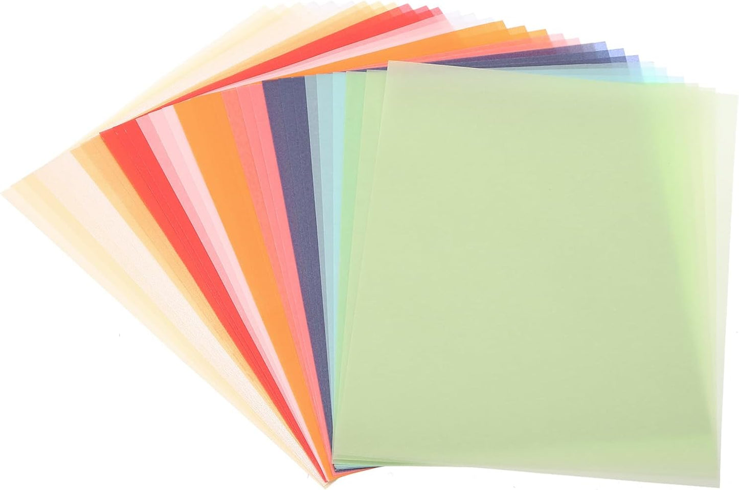 PATIKIL 60 Sheets Vellum Paper 4.25x5.5, Vellum Paper Printable Translucent Paper 100GSM Colored for Invitations Laser Inkjet Printing Card Making Crafting Wedding Tracing, Multicolor