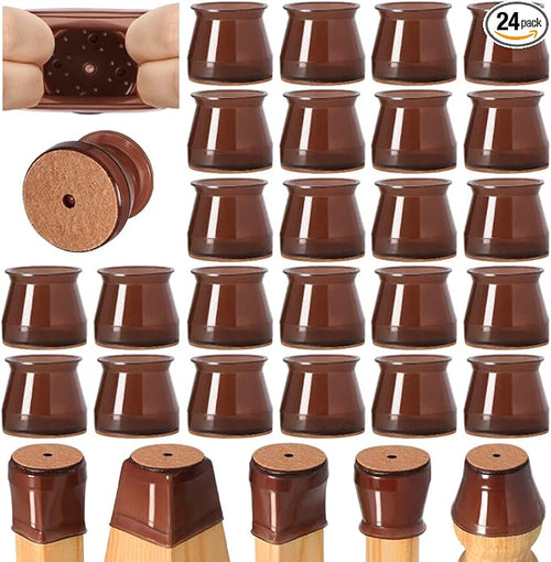 24 Pcs Chair Leg Floor Protectors by VIUME