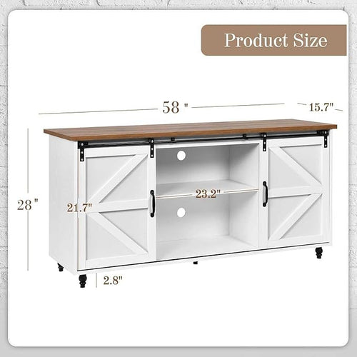 4ever2buy Farmhouse Coffee Bar Cabinet - Image 2