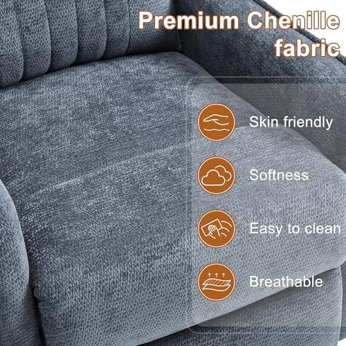 Manual Swivel Rocker Recliner Chair - Image 6