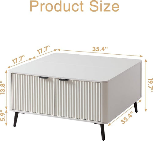 35.4" Lift Top Coffee Table - Image 2