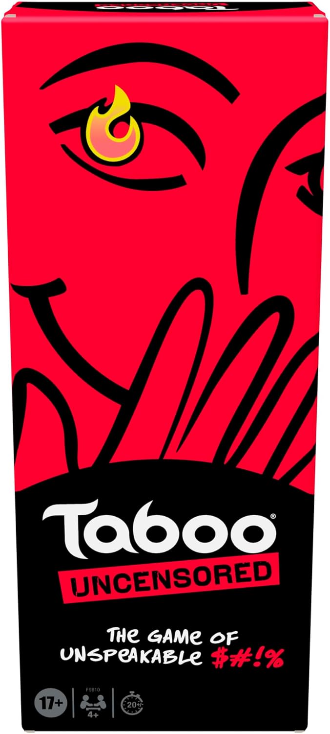 Hasbro Gaming Taboo Uncensored Board Game for Adults Only | Ages 17+ | 4+ Players | 20 Mins. Avg. | Hilarious NSFW Party Games for Adults