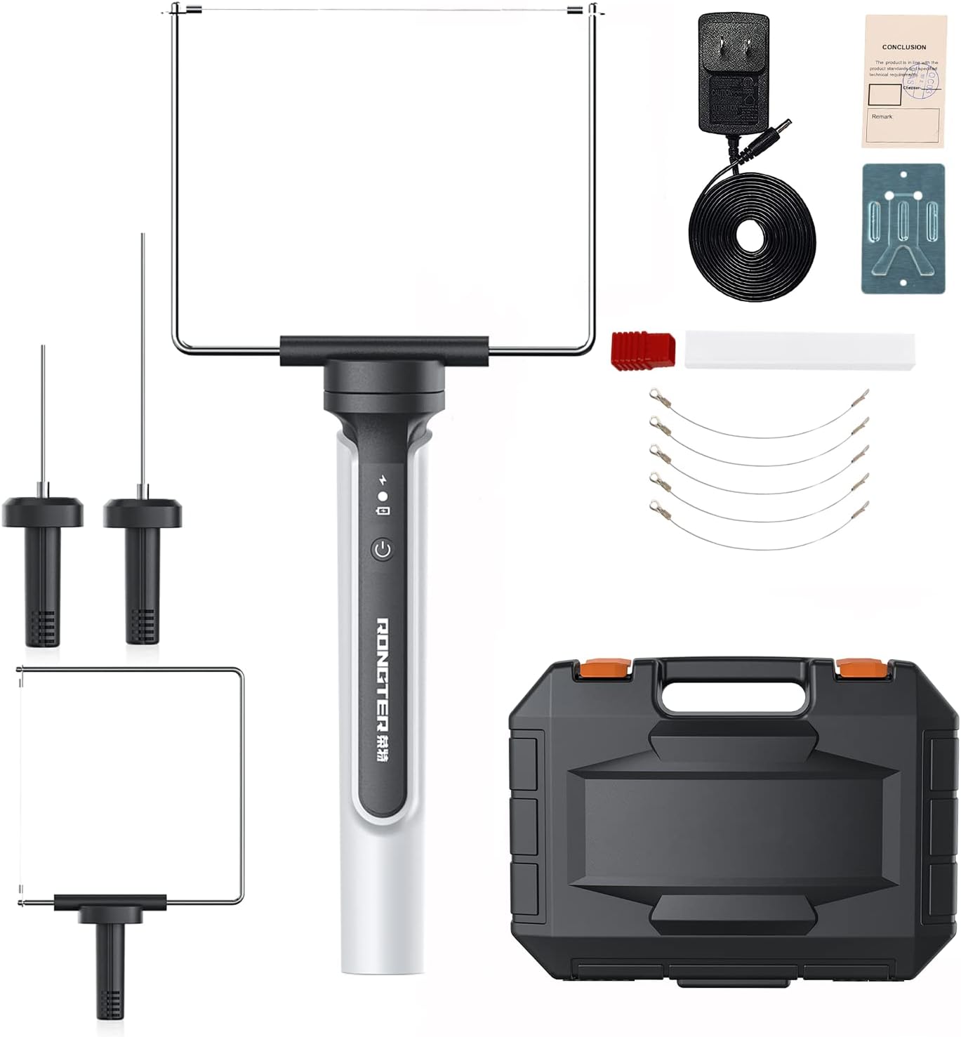 4 in 1 Hot Wire Electric Foam Cutter Kit, Styrofoam Cutting Tool 15W/ 6V with Case, Heated Foam Carving Knife Kit (Toolbox White)