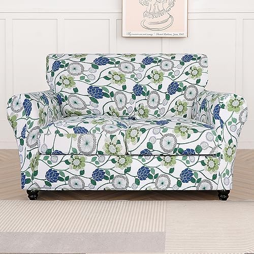 SearchI Stretch Sofa Cover Printed Couch Cover, Floral Pattern 3 Pieces - Image 5