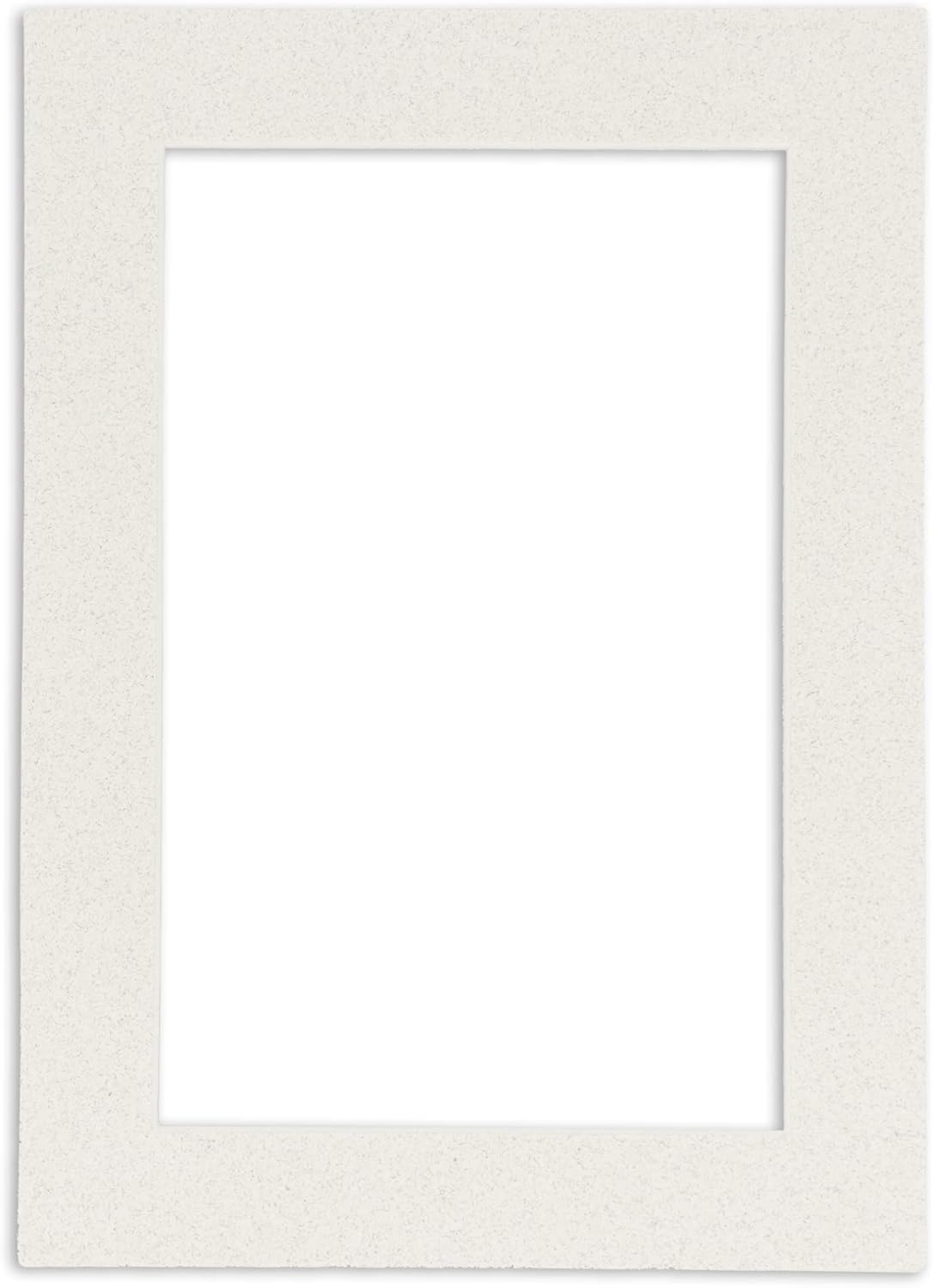 Pack of 25 Acid Free 8x10 Mats Bevel Cut for 5.5x8.5 Photos - Oyster Shell White Precut Matboards For Pictures, Photos, Framing - 4-ply Thickness