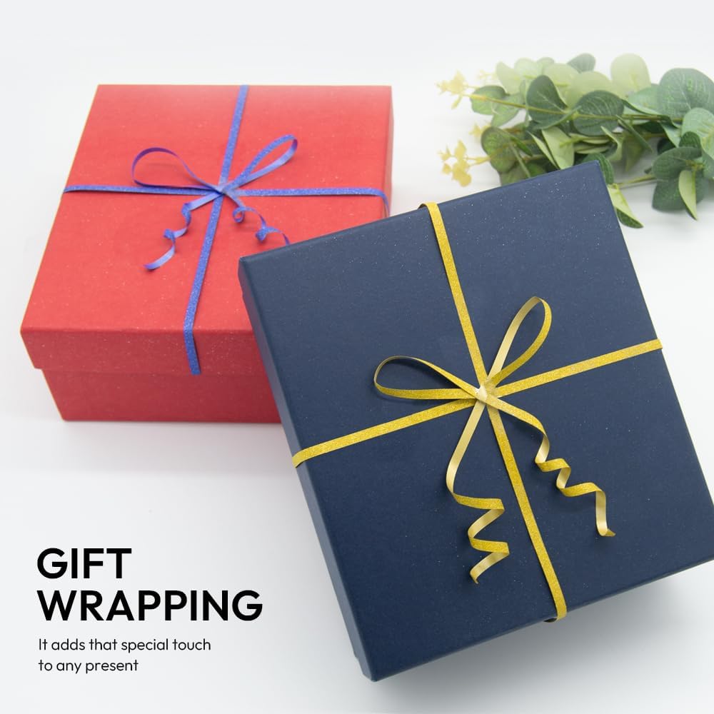 KMER LIFE Green Glitter Curling Ribbon, 1/5" Wide x 500 Yards Christmas Curling Ribbons for Gift Wrapping, Party Decoration, Balloon String, Crafting, Balloon Ribbons for Florist Flower (1 Roll)