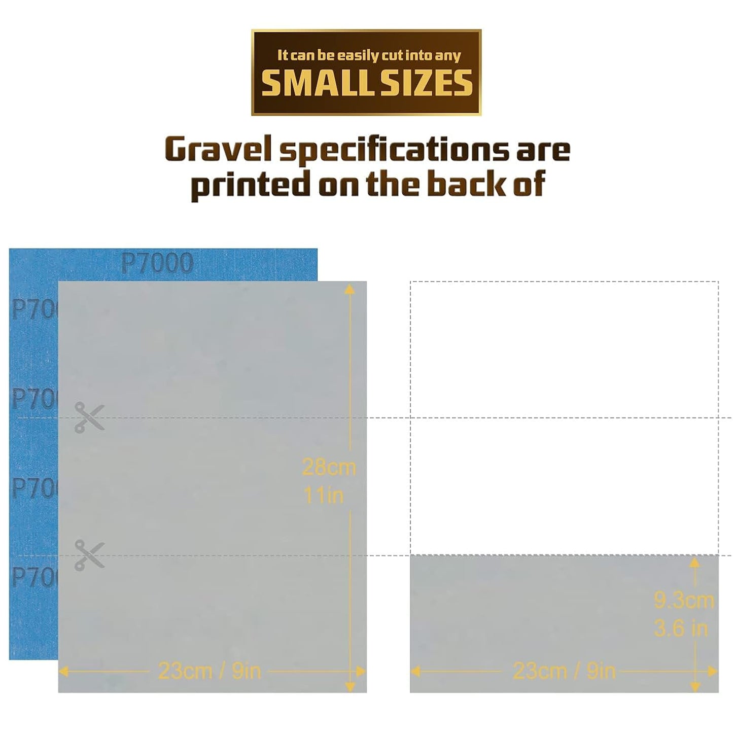 Sandpaper 7000 Grit, Wet Dry Sanding Sheets, High Performance Sand Paper for Wood Furniture Finishing, Metal Grinding, Automotive Polishing, 9 x 11 inches, 15-Sheets