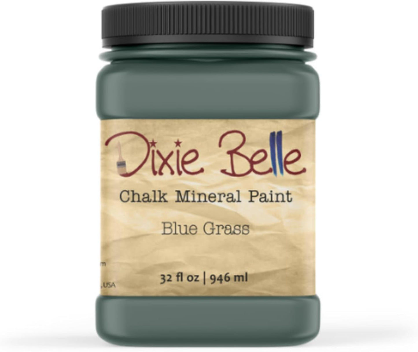 Dixie Belle Paint Company Chalk Finish Furniture Paint – Blue Grass (32oz) – Matte Chic Chalk Mineral DIY Furniture Paint