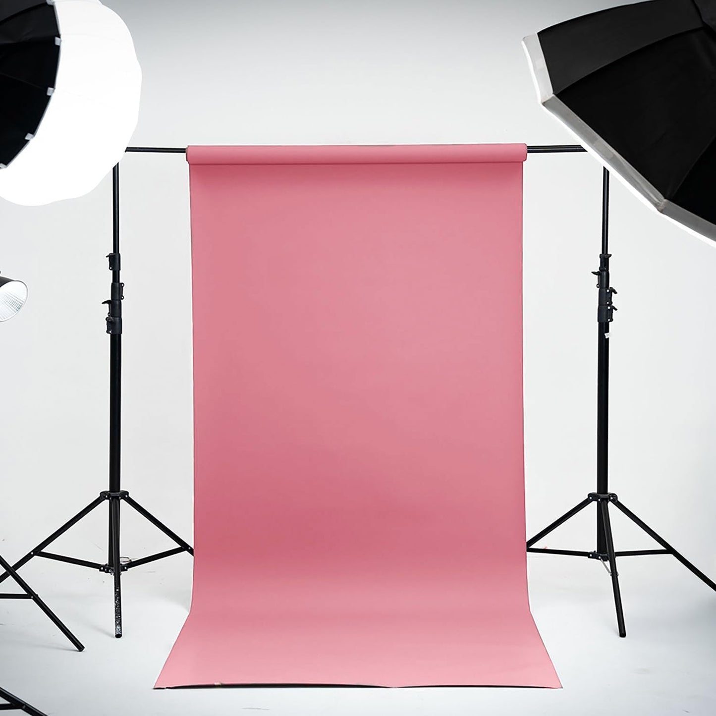 Kate Seamless Paper Backdrop for Photography Solid Pink Backdrop Paper (106.8''x32.8' Baby Pink)