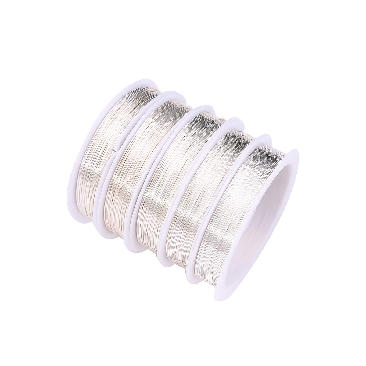 Silver Copper Wire 0.4mm Bead Cord for Bracelet Necklace Charm Beading Jewelry Making 27yard