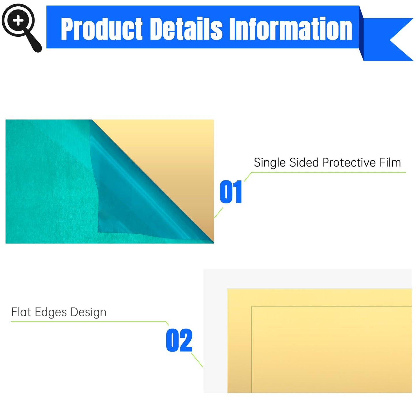 Brass Sheet,4" x 4"-18 Gauge(1mm) Thickness,99.9% Pure Brass Plates for DIY, Jewelry, Electrical, Repair, Industrial(2 Pac）