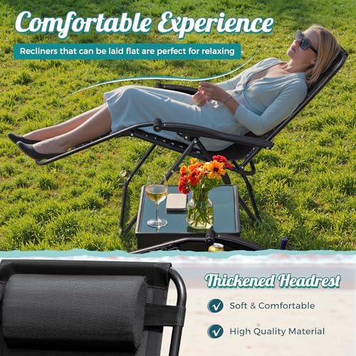 Homall Zero Gravity Chair Patio Folding Lawn Lounge Chairs - Image 5