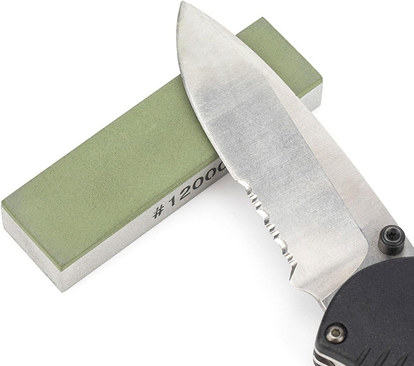 Small Travel-Portable Diamond Resin Sharpening Stone - 1000 Grit Whetstone Knife Sharpener