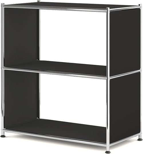 32-Inch 2-Tier Metal Bookcase, Open Shelf Storage Organizer by SIMPLINK