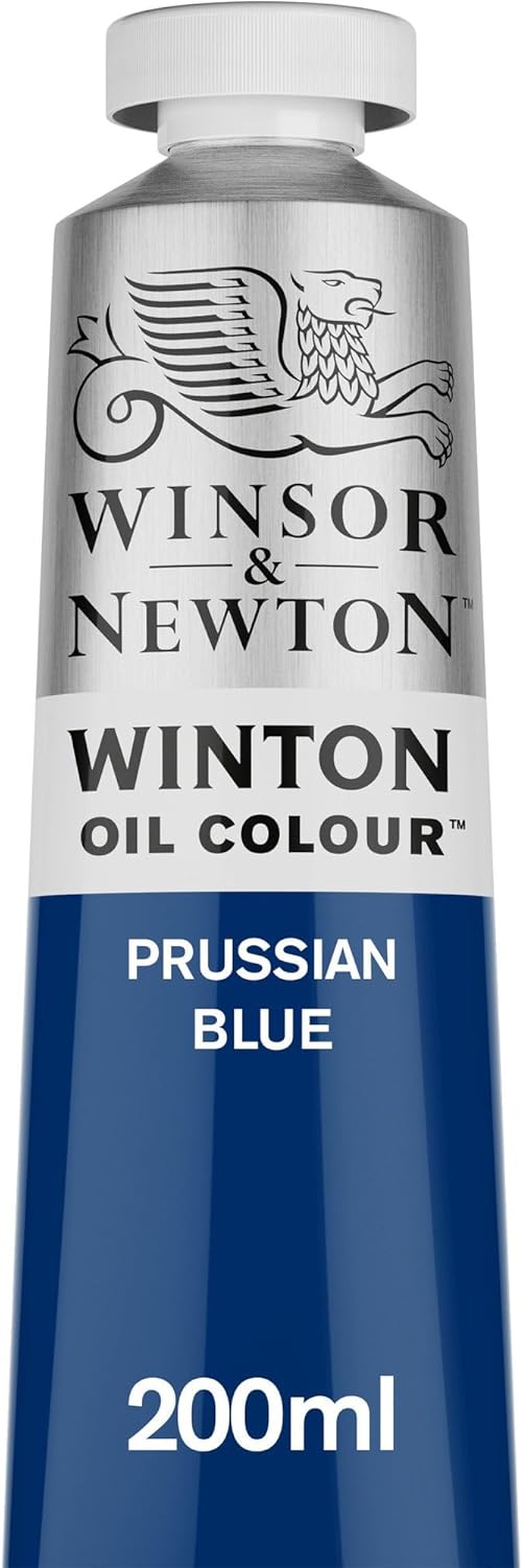 Winsor & Newton Winton Oil Color, 200ml (6.75-oz) Tube, Prussian Blue