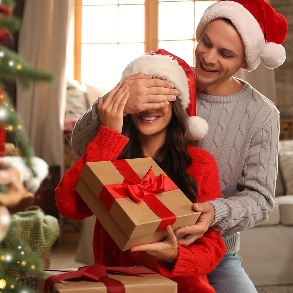 1" x 100 Yards Satin Ribbon - Lihgt Blue Silk Ribbon with Spool - Ideal for Gift Wrapping, Floral Bouquets, Crafts, Wedding Party Decorations, Christmas and Sewing Projects