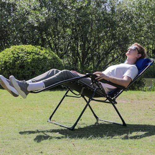 Colegence Oversized Zero Gravity Chairs Set of 2, 400-lb Capacity Recliner - Image 2