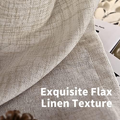 YoungsTex Small Linen Cafe Curtains 36 Inch Length - Image 4